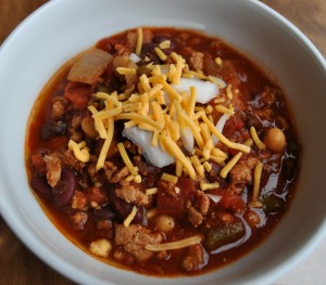 Crockpot Turkey Chili (21 day approved!)