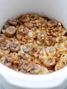 Crockpot Banana Nut French Toast